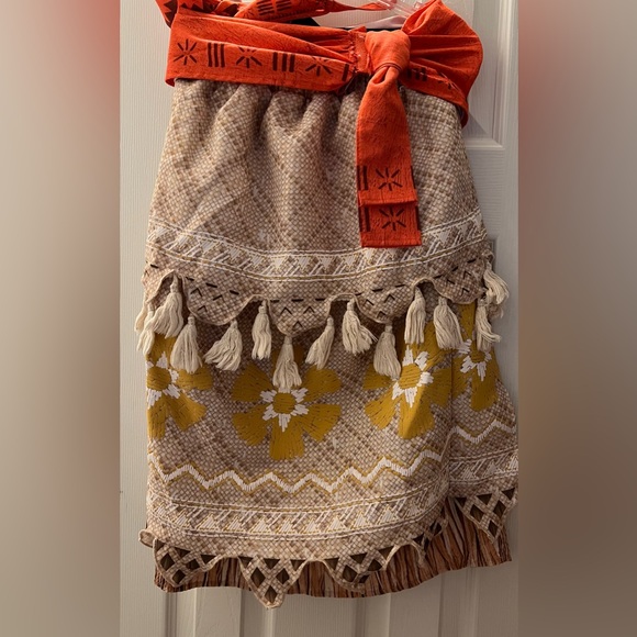 DISNEY STORE Authentic Girl’s Moana Costume Size 7/8 - Picture 2 of 13